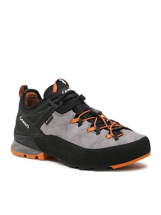 Aku Rock Dfs Men's Waterproof Hiking Shoes With Gore-Tex Membrane Gray