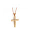 Women's Rose Gold Cross 14K