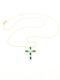 Metrongold Damen Gold Kreuz 14K mit Kette