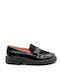 Aby Boys Leather Slip-On Moccasins Black