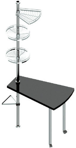 Starax Silber 42x42x215εκ. 1Stück S 7001