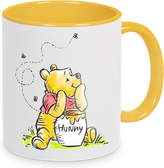 Winnie The Pooh Чаша Керамично Жълта 330мл