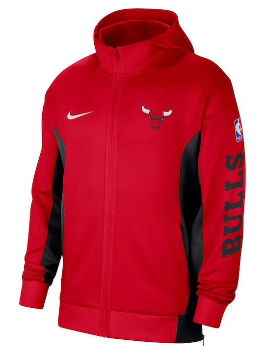 Nike Jachetă cu fermoar pentru bărbați Dri-Fit cu glugă RED