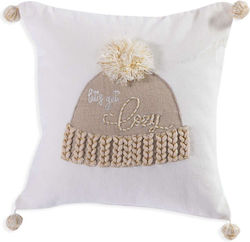Nef-Nef Homeware Chiara Бяла Възглавница