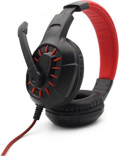 Komc M202 Over Ear Gaming Headset with Connection 3.5mm Red