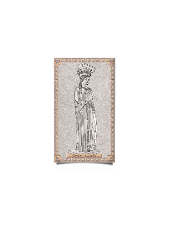 Slevori Кариатис Картина Платнен 4.5x7см