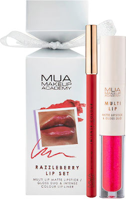 MUA Lip Set Limited Edition Σετ Μακιγιάζ για τα Χείλη Razzleberry