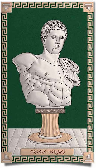 Slevori Θεός Ερμής Πίνακας Ξύλινος 30x18cm