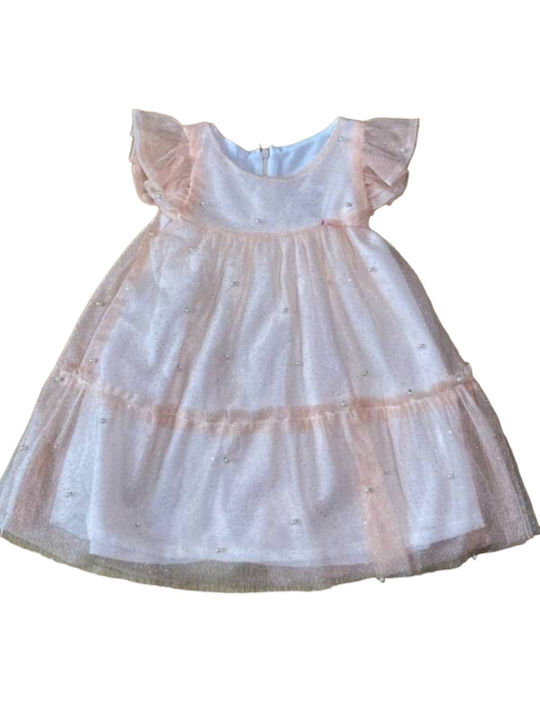 Serafino Kids Dress Tulle Pink