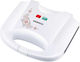 Daewoo Sandwichmaker für for 2 Sandwiches Sandwiches 800W Weiß