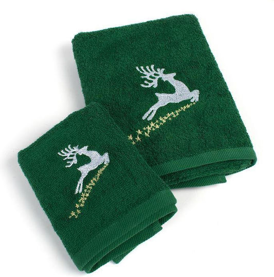 Dimcol Set Prosoape de Baie 2 buc Rudolph Verde