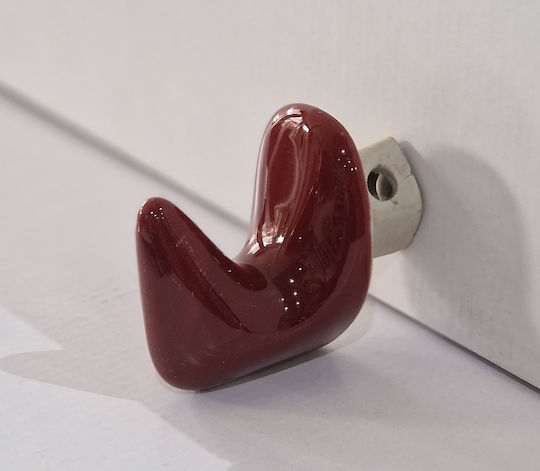 Vitruvit Haken Badezimmer Einzeln Schrauben ​7.5x5cm Rotes