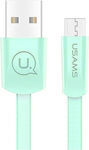 Usams 1.2m Flat USB 2.0 to micro USB Cable Green (US-SJ201)