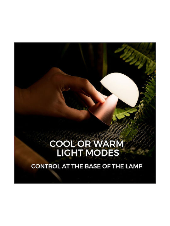 Lexon Mina Επιτραπέζιο Διακοσμητικό Φωτιστικό LED Μπαταρίας σε Χάλκινο Χρώμα