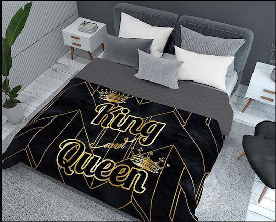 Detexpol Queen And King Υπέρδιπλο Μαύρο 220x200cm