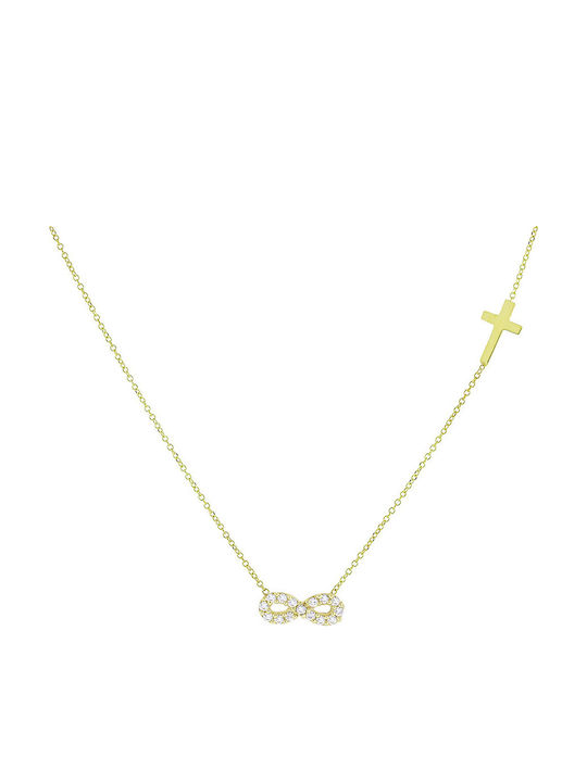 Halskette Unendlichkeit aus Gold 14K