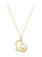 Colier cu design Inima din Aur 14K