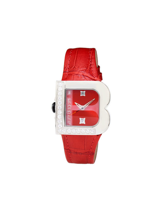 Laura Biagiotti Watch with Red Leather Strap