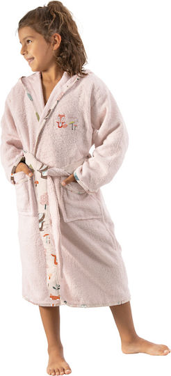 Saint Clair Kids Hooded Bathrobe Pink