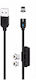XO Nb128 3in1 Магнитен USB към Lightning / Type-C / micro USB Кабел 2.4Спецификация Черен 1м