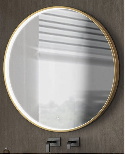 Luminor 70-221 Καθρέπτης Lumini LED Atingere 70x70cm Bronz