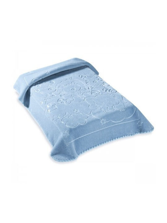 Bunny Bebe Spanish Cot Blanket Belpla Ster Velv...