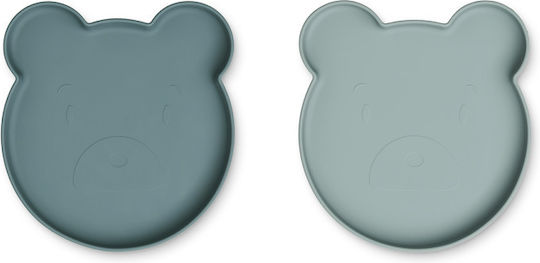 Liewood Kids Food Plate Marty Made of Silicone 2 Pieces