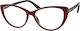 Brilo Lesebrille +1.75 in Rot Farbe