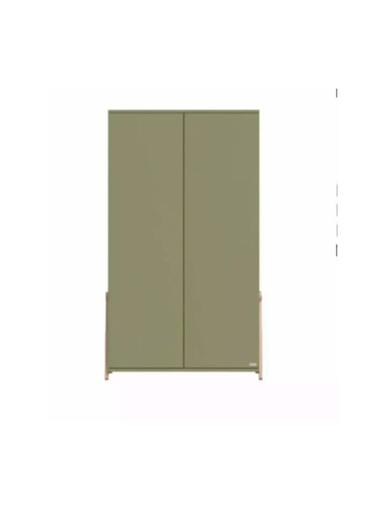 Δίφυλλη Ντουλάπα Χακί 106x54x180cm