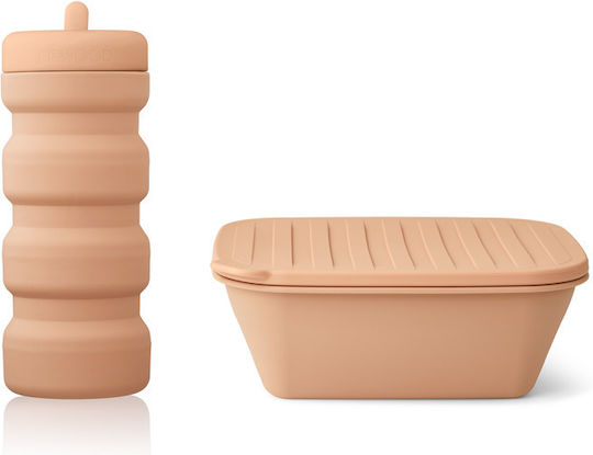 Liewood Jose Kinderlebensmittelbehälter Set aus Silizium 0.45 Liter Rosa