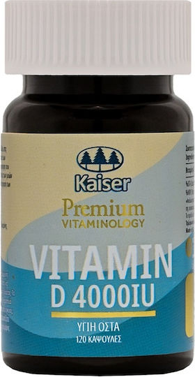 Kaiser 1889 Premium Vitaminology Βιταμίνη για Ενίσχυση του Ανοσοποιητικού & την Υγεία των Οστών 4000iu 120 κάψουλες