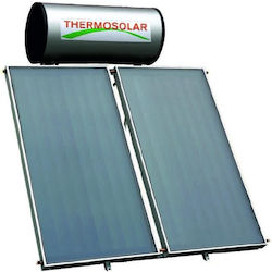 Thermosolar Ηλιακός Θερμοσίφωνας 200lt Glass Διπλής Ενέργειας 4τ.μ. Επιλεκτικός