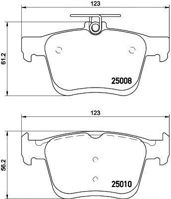 Textar Σετ Τακάκια Πίσω 4τμχ για Audi A3 Lexus SC Seat Ateca Skoda Karoq Volkswagen Golf