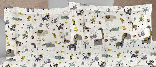 Dimcol Bebe Baby Cotton Pillowcase Multicolour 35x45cm