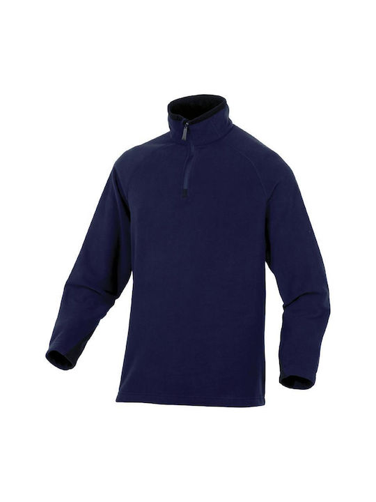 Delta Plus Alma Ανδρική Μπλούζα Εργασίας Navy Μπλε Fleece