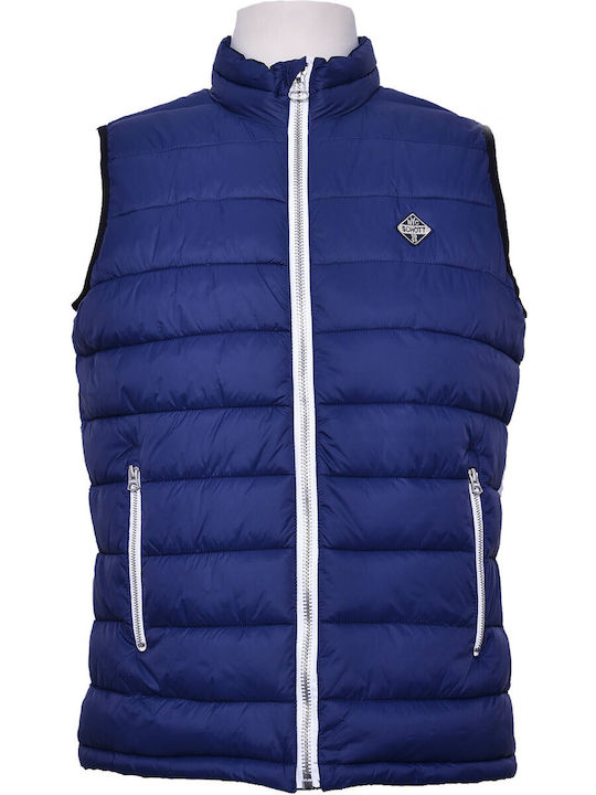 Schott Men's Winter Sleeveless Jacket Blue