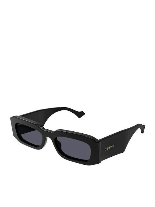 Gucci Unisex Γυαλιά Ηλίου με Μαύρο Κοκκάλινο Σκελετό και Γκρι Φακό GG1426S 001