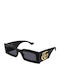 Gucci Unisex Sunglasses With Black Horn-Rimmed Frame And Grey Lens GG1425S 001
