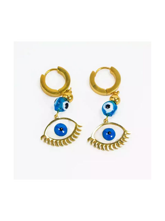 Earrings Hoops made of Steel Gold Plated