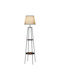 HomCom Floor Lamp H166xW42cm. Brown