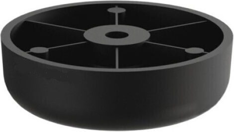 Leon Fine Foods Kunststoff Möbelbein Für Couch 4,5x4,5x1,5cm Schwarz Φ45Χ15MM