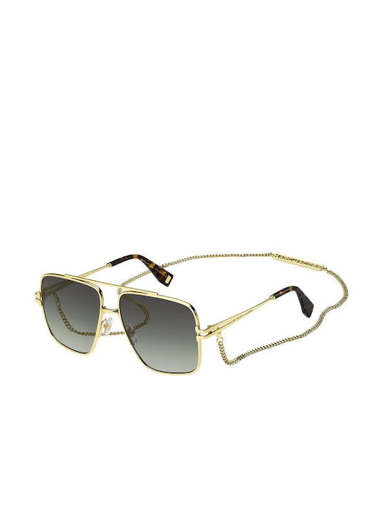 Marc Jacobs Γυαλιά Ηλίου με Χρυσό Σκελετό και Χρυσό Ντεγκραντέ Φακό MJ 1091/N/S 06J/IB