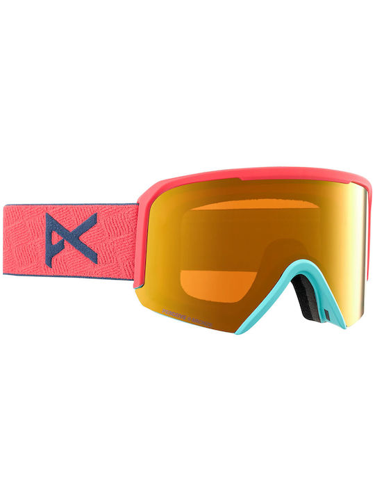 Burton Hg Nesa Μάσκα Σκι & Snowboard Ενηλίκων με Φιμέ Φακό σε Πολύχρωμο Χρώμα