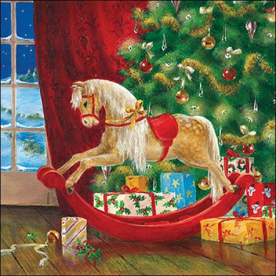 Gialpis Serviette mit Weihnachtsbäumchen