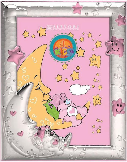 Slevori Феггараки Детска Рамка За Снимки Сребърна Розова 13x18см