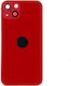 Batterieabdeckung Hinten Rot für Apple iPhone 13.