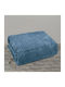 To megalo pazari Fleece Blanket Single 160x220cm Velour Blue