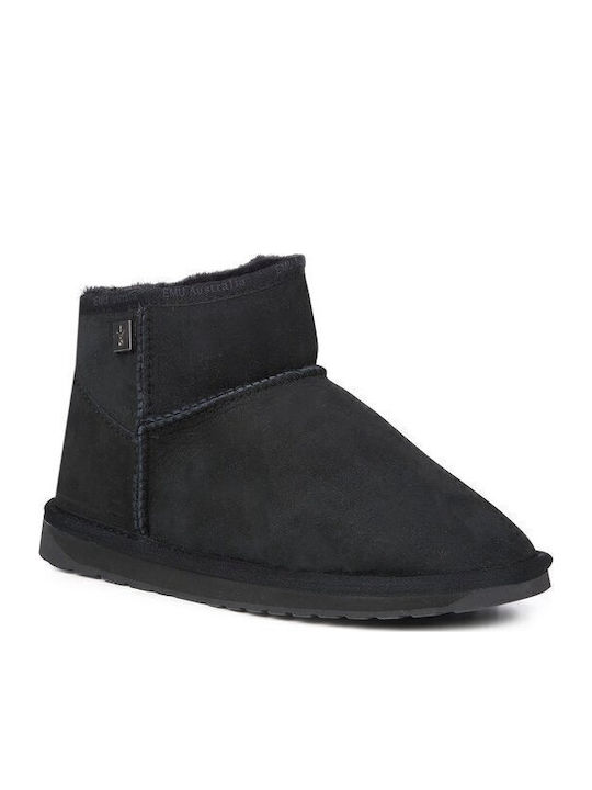Emu Australia Leder Damenstiefel Schwarz