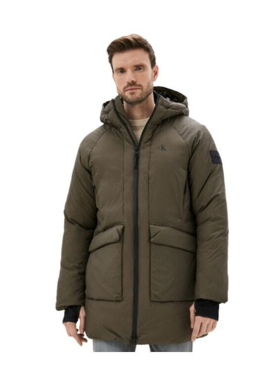 Calvin Klein Herren Winter Jacke Puffer Grün K10K110335-MRZ