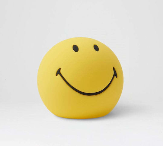 Mr Maria Παιδικό Διακοσμητικό Φωτιστικό Smiley Κίτρινο 12x12cm